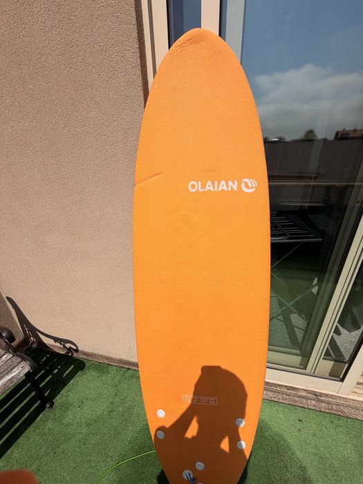 Prancha de Surf Softboard Olaian 6'0 + Leash Shapers + Quilhas