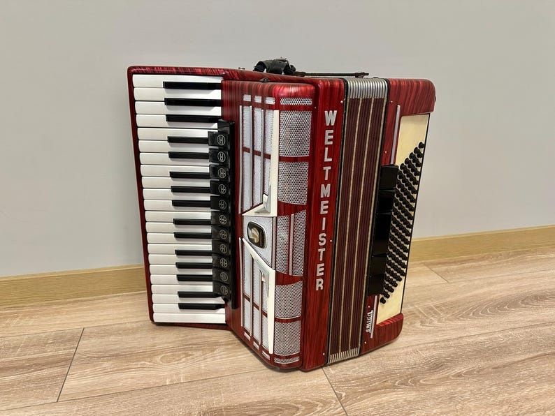 Acordeão Weltmeister 4voz completo