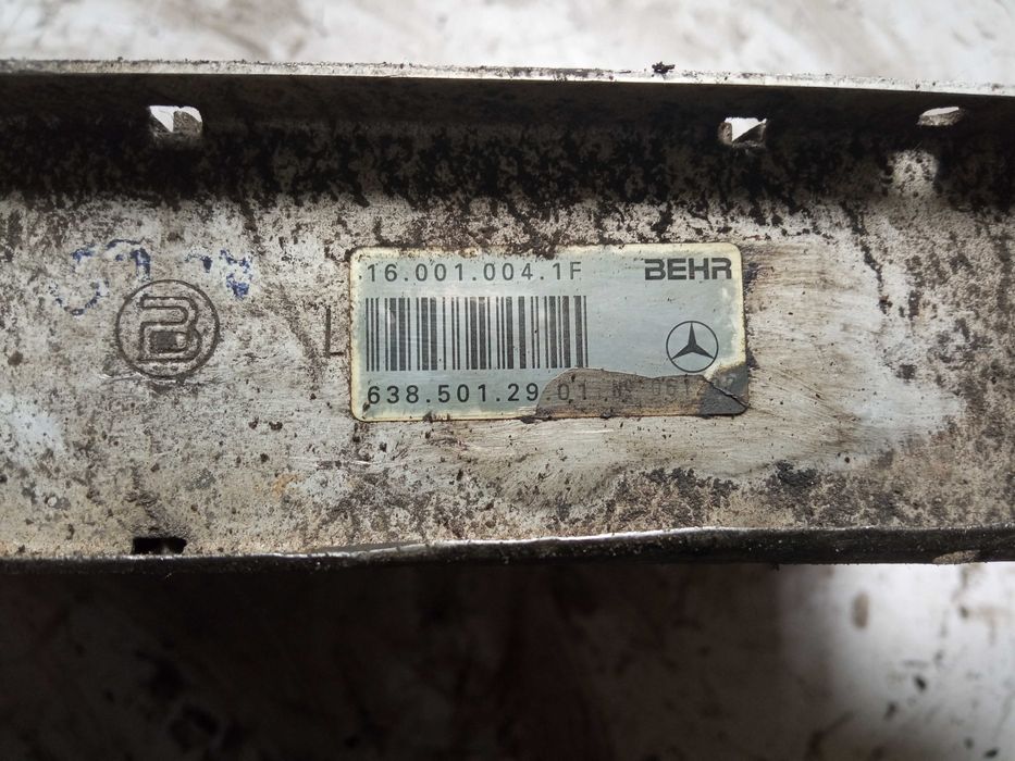Радіатор інтеркулера Mercedes Vito 2.2cdi 2.3tdi 6385012301 6385012901