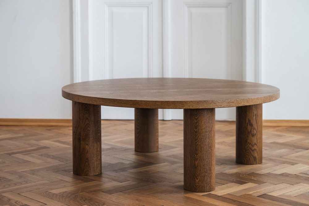 Stolik kawowy Ystad drewniany mid-century modern vintage
