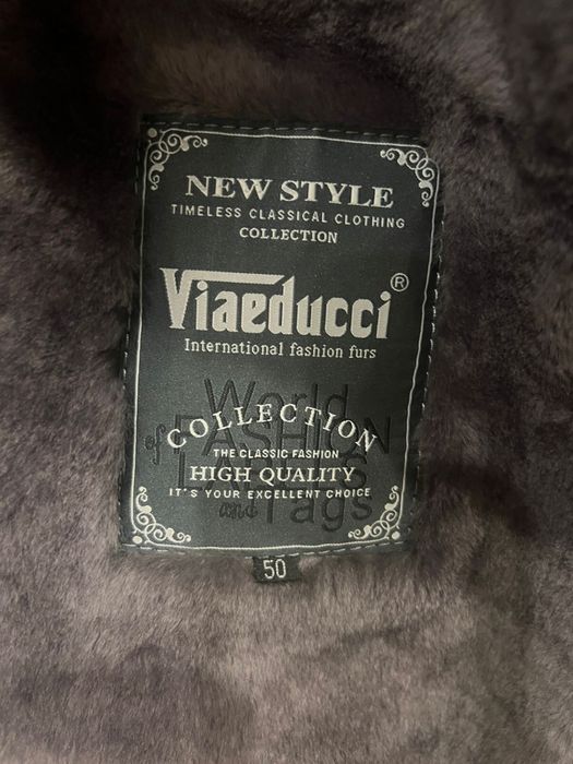 дубленка Viaeducci из натуральной кожи 50 размер