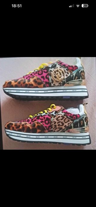 Nowe Sneakersy Liu Jo Maxi Wonder Pony Oryginalne neonowe kolory