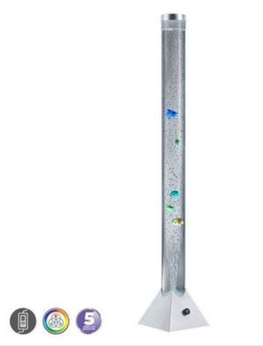 Lampa lampka LED wysoka 130 cm świecące rybki