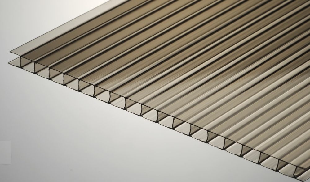 Poliwęglan komorowy 10mm 16mm 2,1x6m / 7m / 4m dymiony brąz