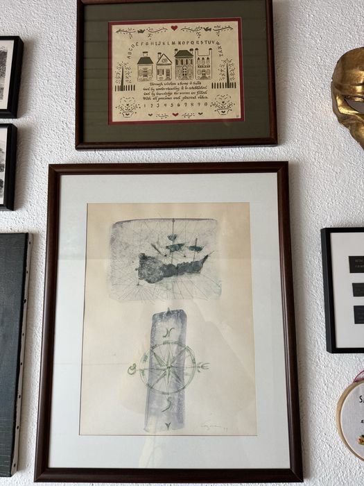 Lote de 7 quadros emoldurados