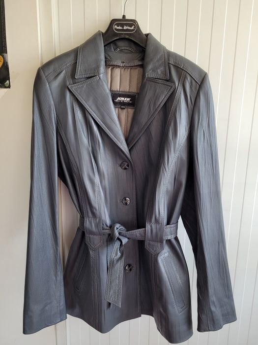 Kurtka damska skórzana z odpinanym ocieplaczem, XXXL, wyprzedaż