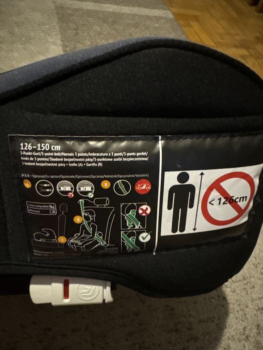 Osann Junior Isofix I-Size Fotelik Samochodowy Podstawka 15-36 kg Nero