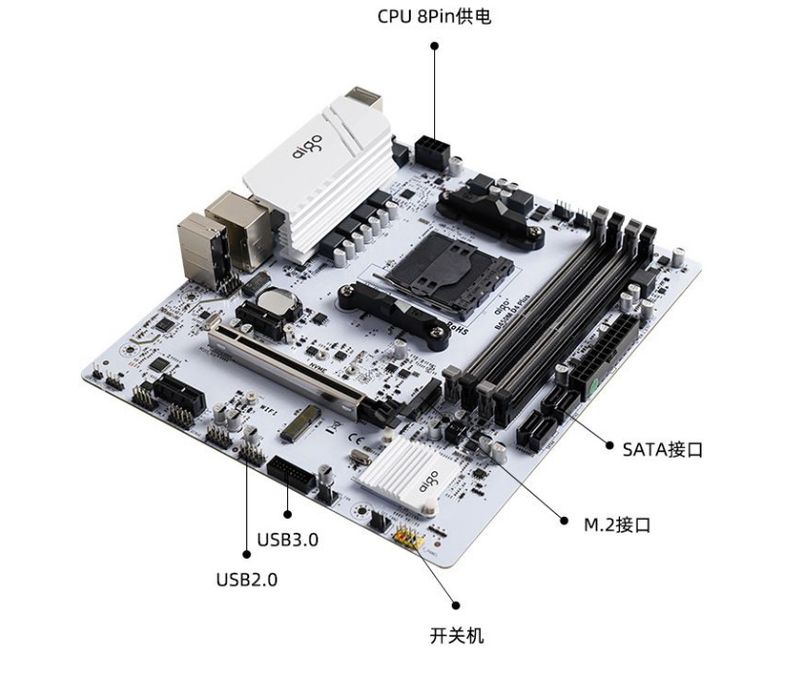 Материнка aigo b450 plus ddr4
