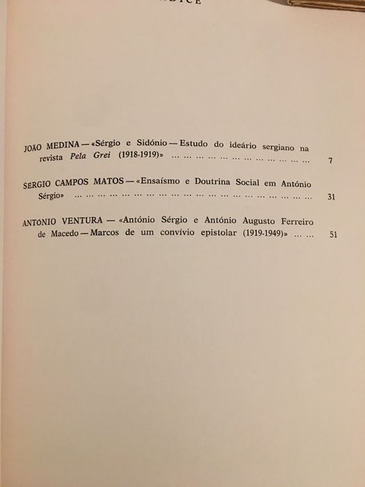 António Sérgio / Pires de Lima