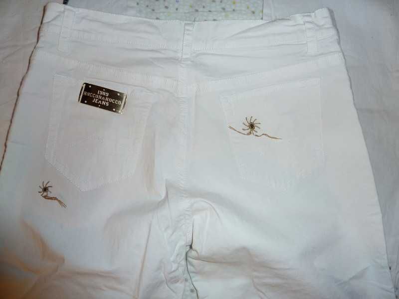 Jeans novas brancas perna larga Roccobarocco W29 - SALDO