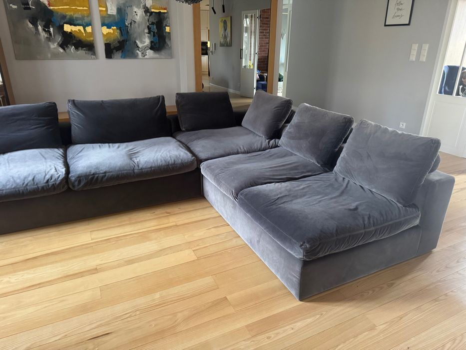 Sofa kanapa narożnik duża wygodna antracyt 360x120x270