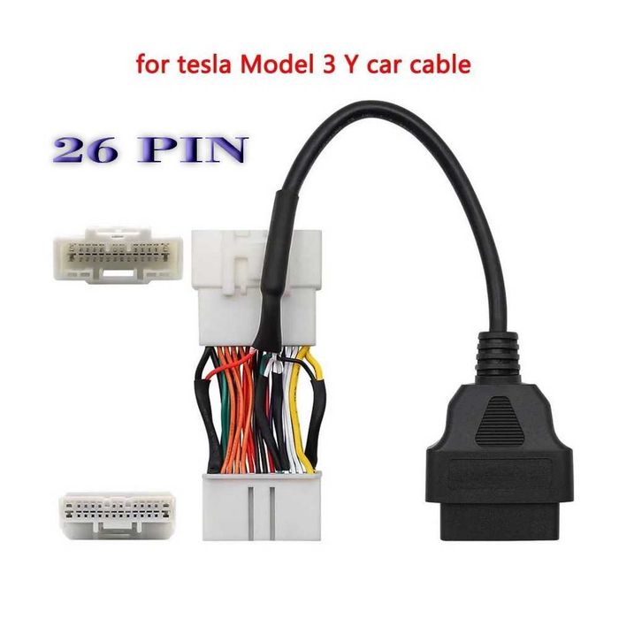 TESLA Переходники OBD2 на 12-20-26 PIN и Enet  Model S-S/X-3/Y с 2013 и по 2025 год