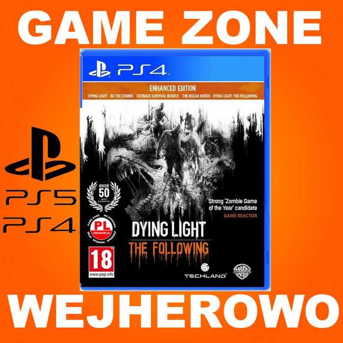 Dying Light The Following PS5 + PS4 + Slim + Pro = PŁYTA PL
