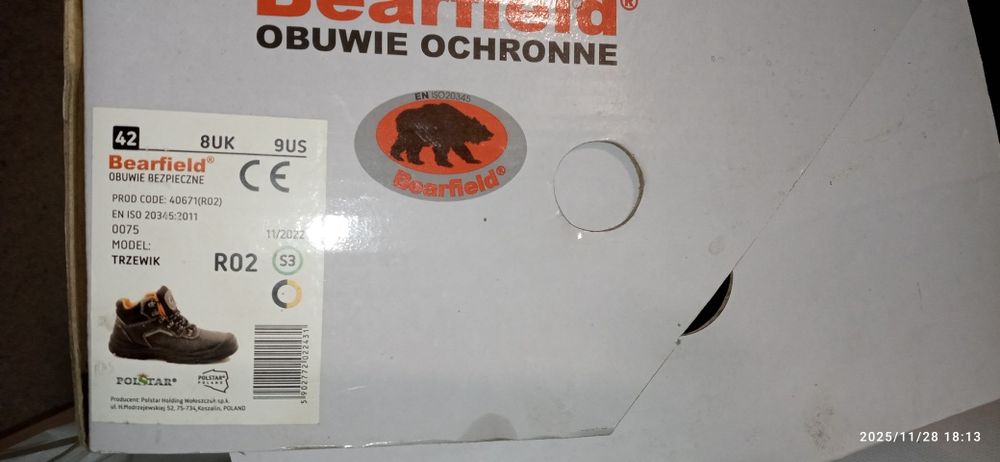 Buty robocze Bearfield rozmiar 42