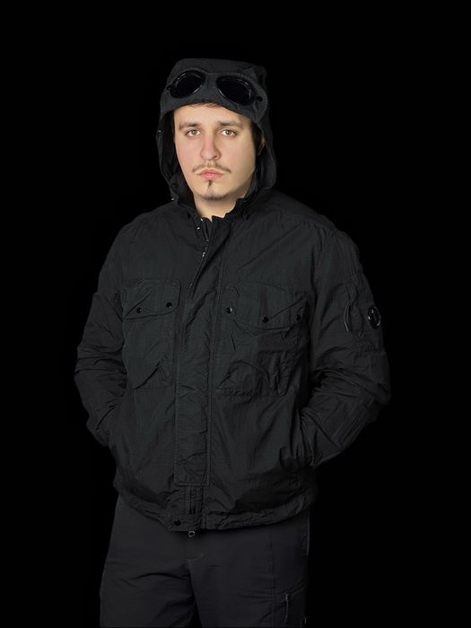 c.p. company flatt nylon mixed goggle overshirt оригинал