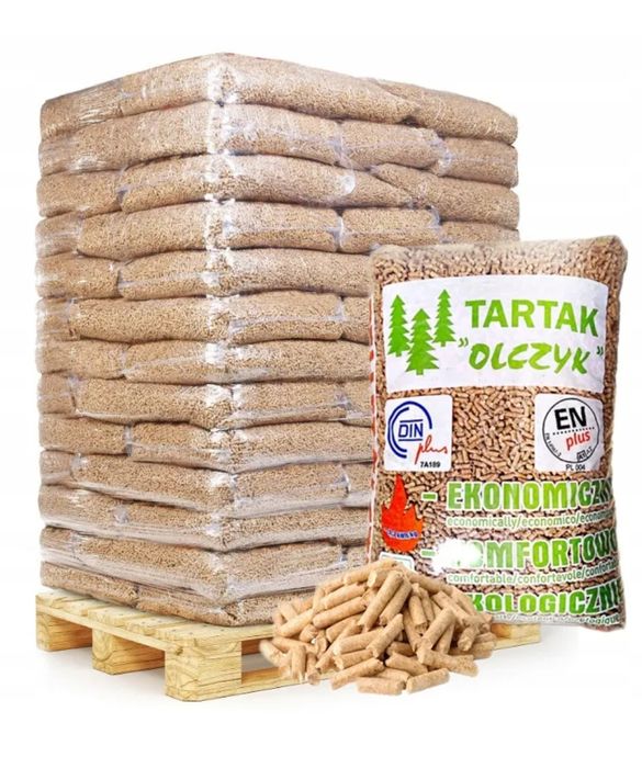 Dostępny - Pelet  Olczyk EnPLUS A1 DIN 2100tona, paleta 2200 HDS