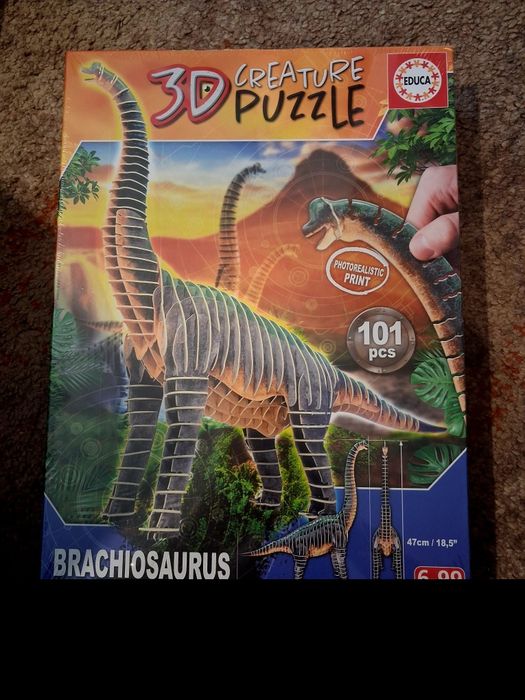 Puzzle 3D novo plastificado