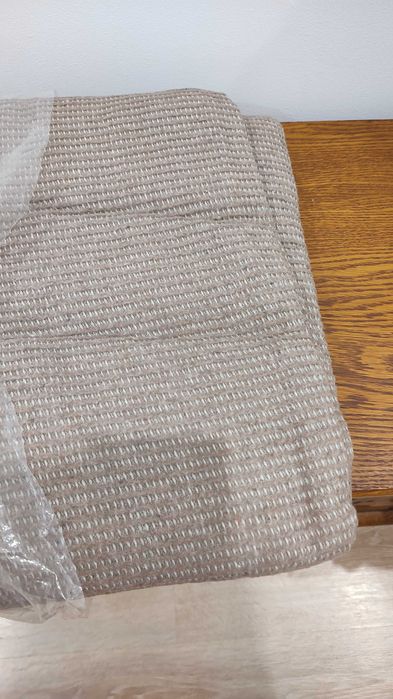 Koc narzuta bawełniana brązowa 180x220