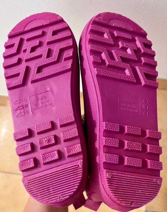 Galochas cano baixo rosa 28/29 Zippy