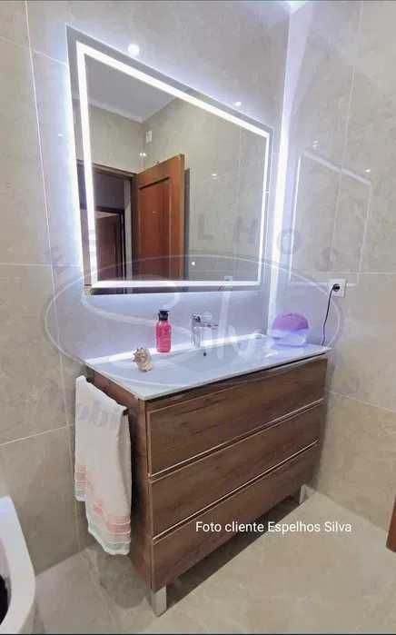 Novos! Espelhos LED várias medidas!WC/Casa de Banho/Maquilhagem/Makeup
