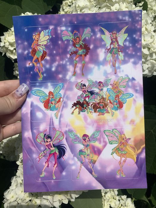 Наліпки , кастомні Winx Bratz