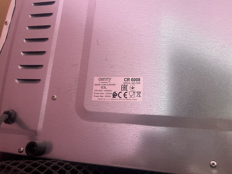 Piekarnik elektryczny Camry 6008