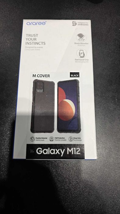 Etui do Samsung Galaxy M12 Black czarne - plecy
