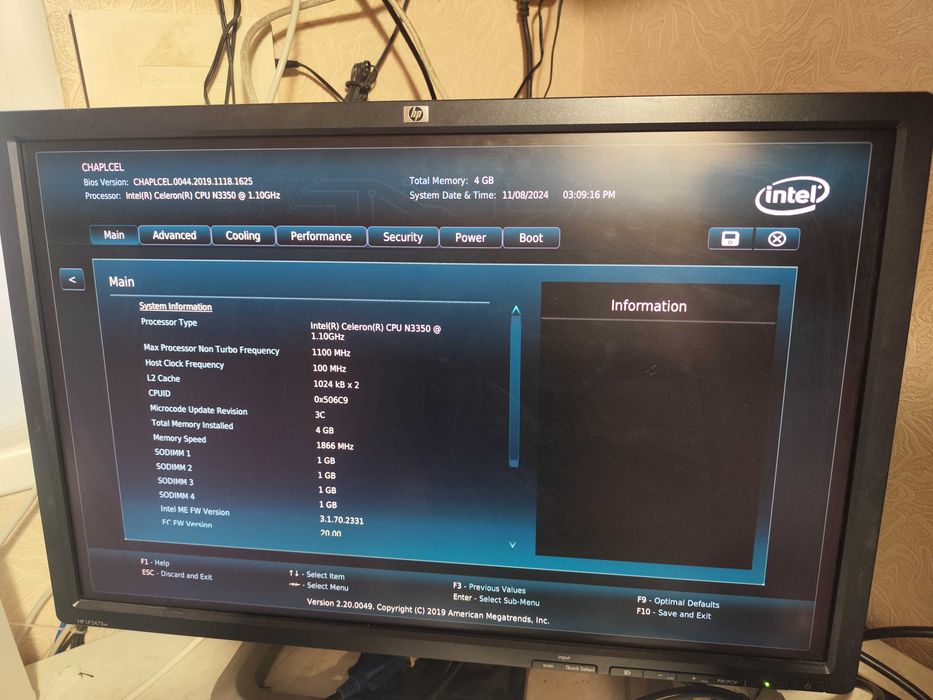 Intel NUC8CCHK cel N3350/4ram/64gb eMMC/NVMe slot/ac wifi+bt eDP, Com