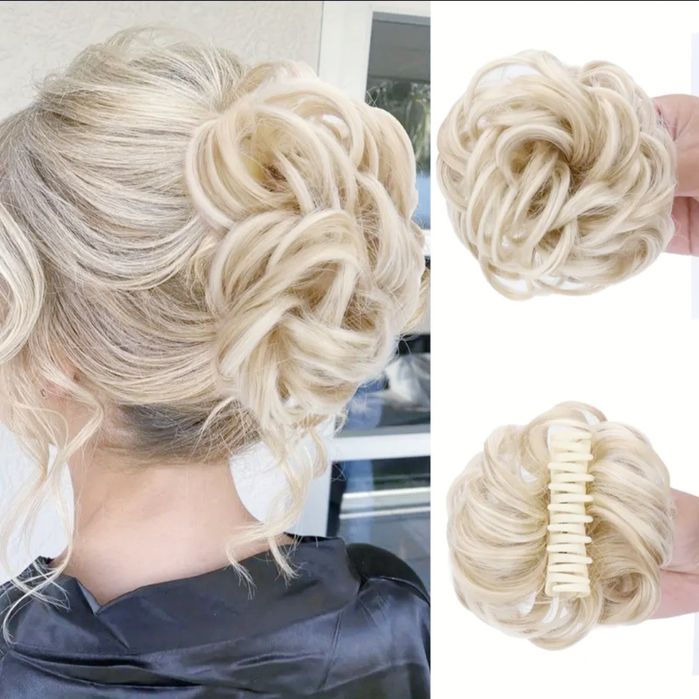 Пучок  волос на резинке (заколка)