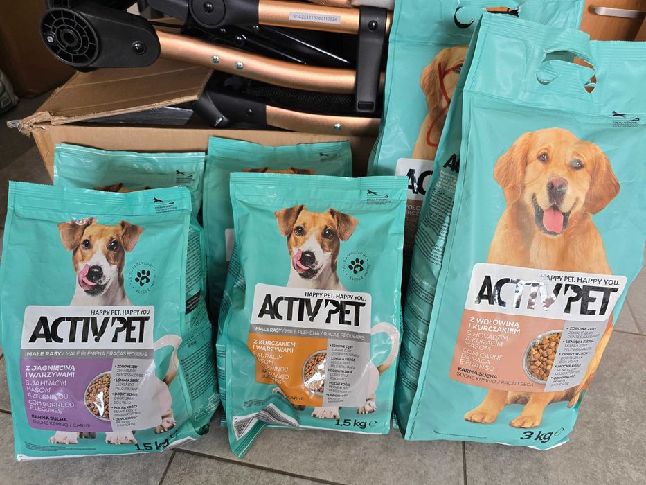 Karma sucha dla psów ActivPet Jagnięcina Warzywa mix 12kg