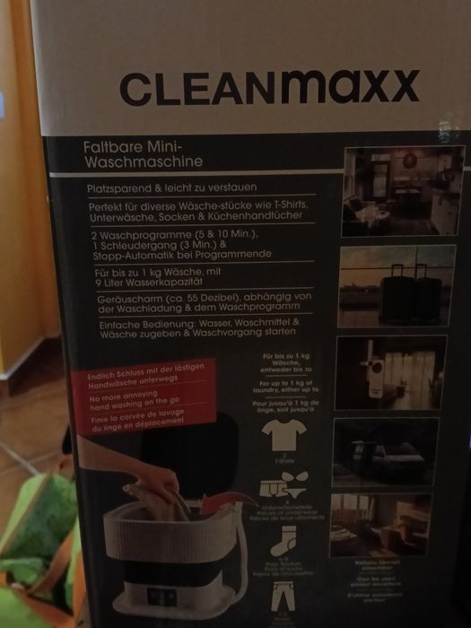 Máquina de lavar mini para levar para acampamento ou para as férias , nunca foi usada