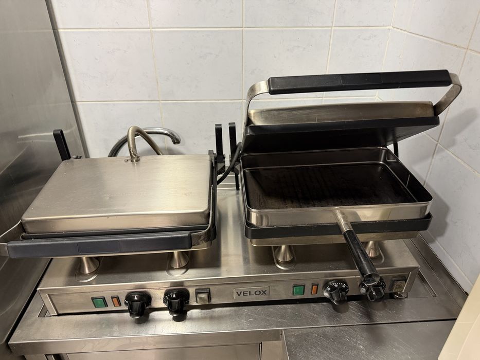 Grelhador/Tostadeira Industrial Dupla Velox Profissional