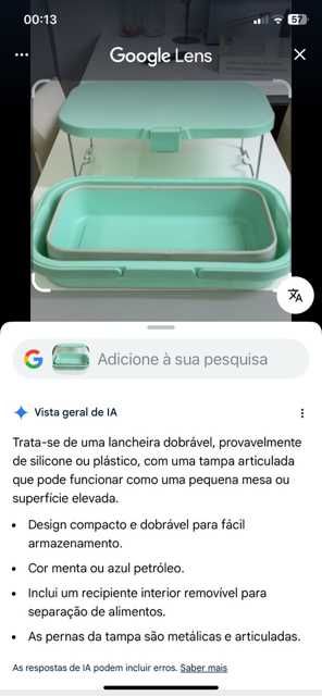 Lancheira dobrável verde