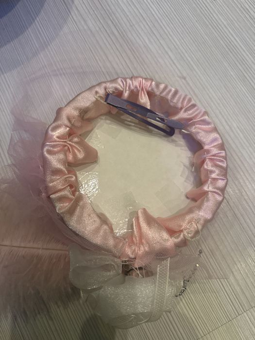 Шляпка дитяча декоративна рожева ТОРГ