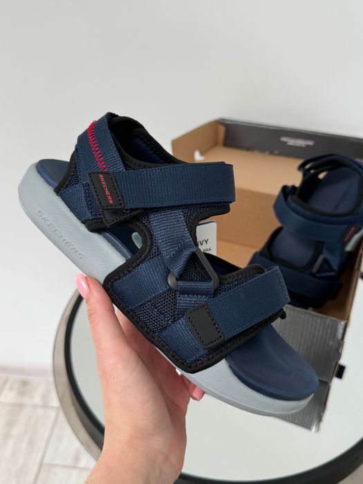 Стильные мужские босоножки на липучках Skechers 39/40/42/45/46р