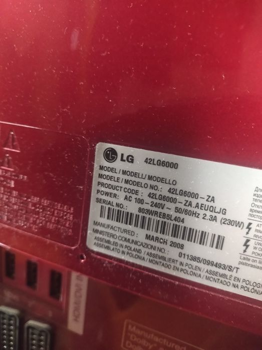 TV LG 42LG6000 lcd