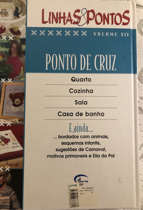 Livro de Ponto de Cruz - Capa dura