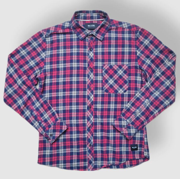 Only & Sons koszula męska Slim Fit idealny stan (r. L lecz wymiary-S)