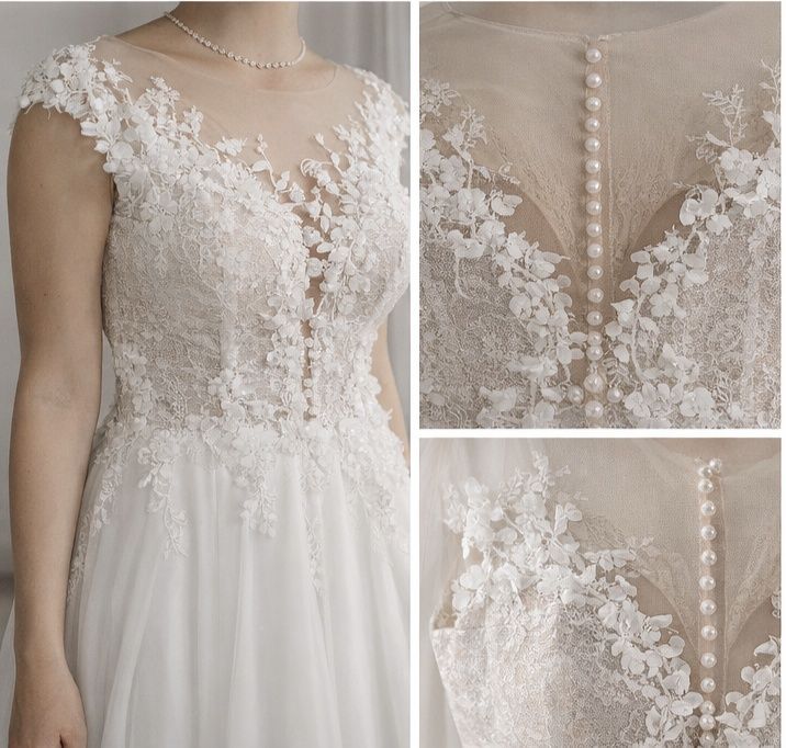 Suknia ślubna 40/L  +gratisy