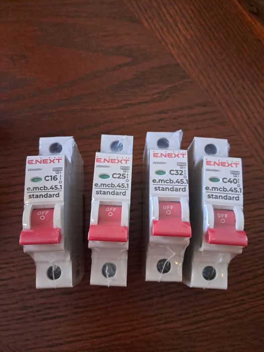 Автоматичний вимикач E.NEXT С 16, С25, С32, С40