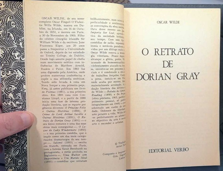 O Retrato de Dorian Gray, de Oscar Wilde