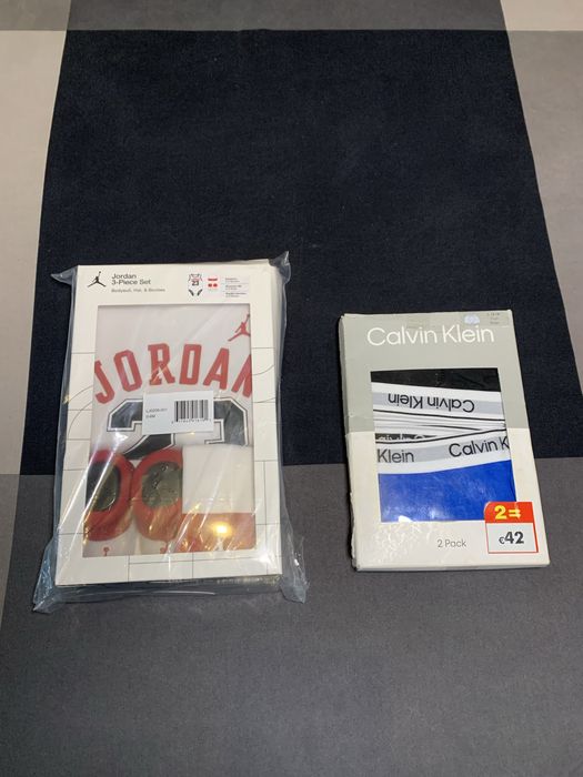 Conjuntos Nike Air Jordan Bebé (0-6M) + Pack Calvin Klein NOVO E SELADO