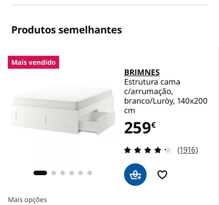 Cama e colchão Ikea