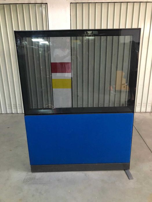 Biombos vidro e tecido