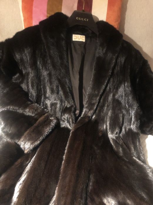 Casaco de vison ‘BLACKGLAMA’  com bolsas laterais tmn  40