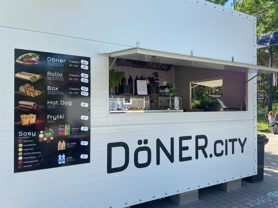 Kontener gastronomiczny KEBAB Food Truck kompletne wyposażenie