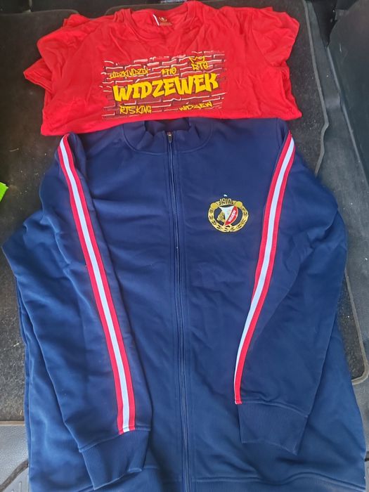Bluza z Koszulka Widzew Łódź z Herbem  Orginalne