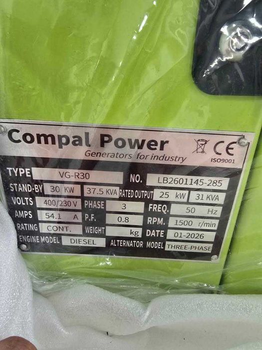 Gerador a Diesel 37Kva com Reboque