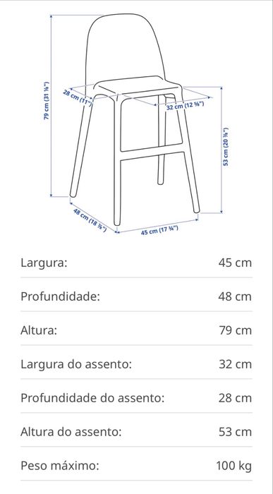 Cadeira ikea urban
