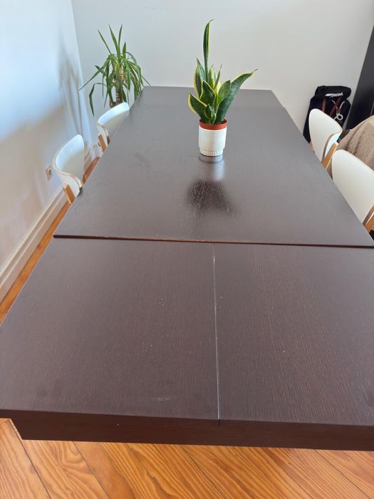 Mesa madeira extensivel